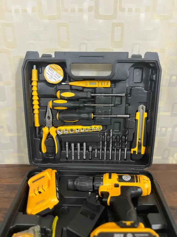 36pcs Flashlight ABD Drill and Screwing Box Complete Set | Imported