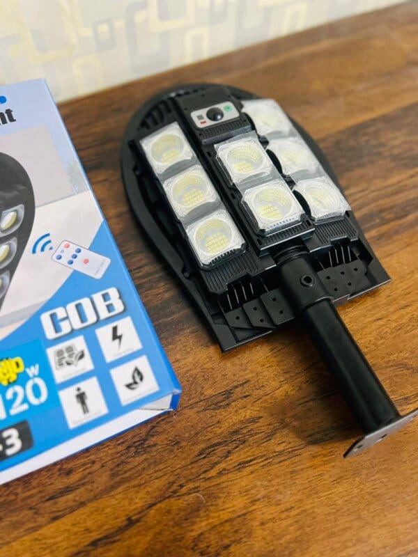 120W Solar Outdoor, 80000LM IP68 Waterproof Solar Light Remote Control,