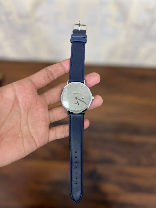 Citizen Slim Fit Leather Strap Ultra- Thin Watch Stainless Steel Buckle – Made in Japan – High Precision Timepiece
