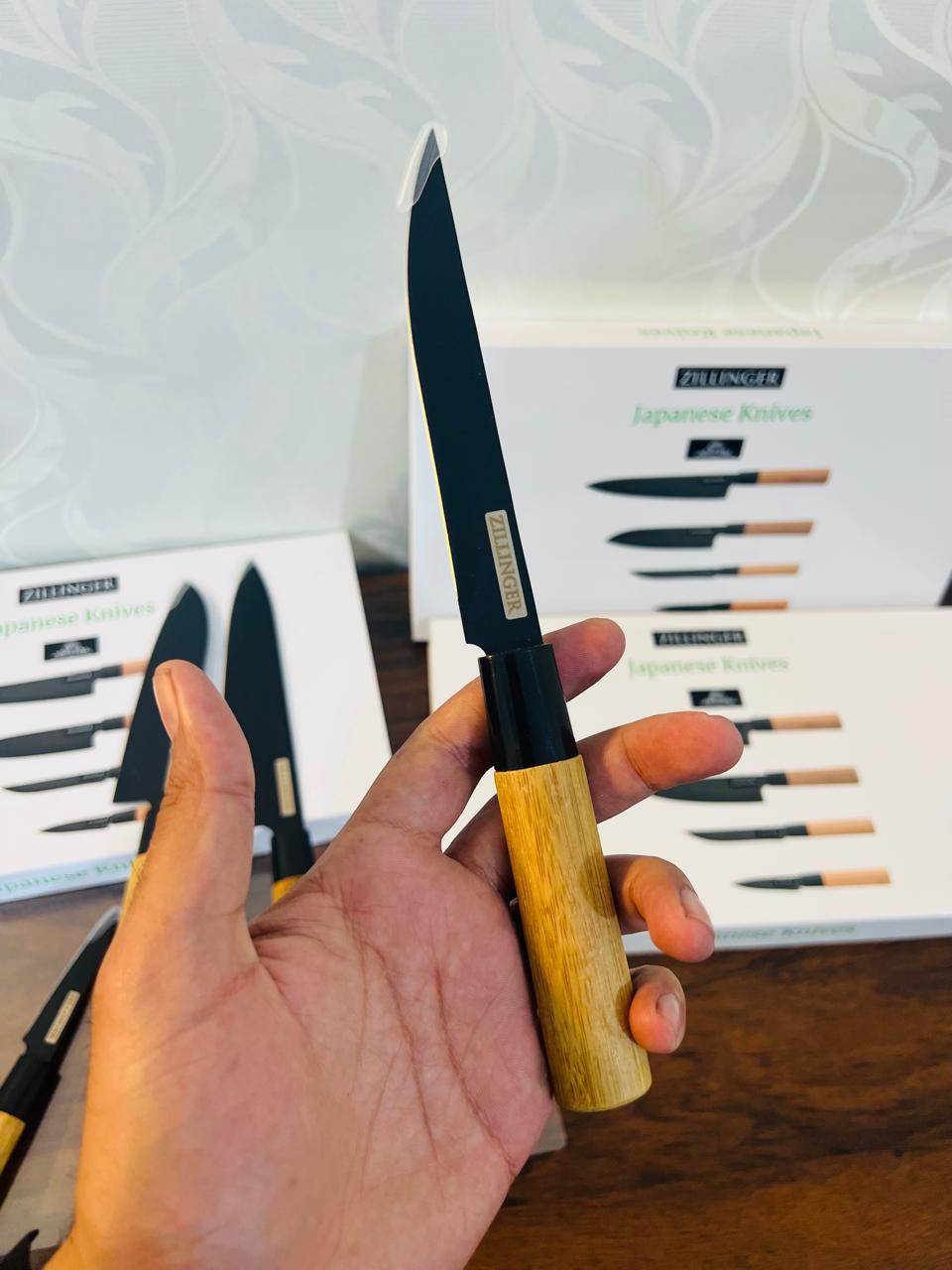 4Pcs Japanese Zillinger Knife Set