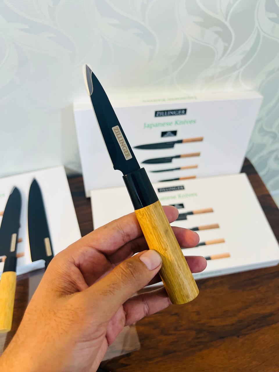 4Pcs Japanese Zillinger Knife Set