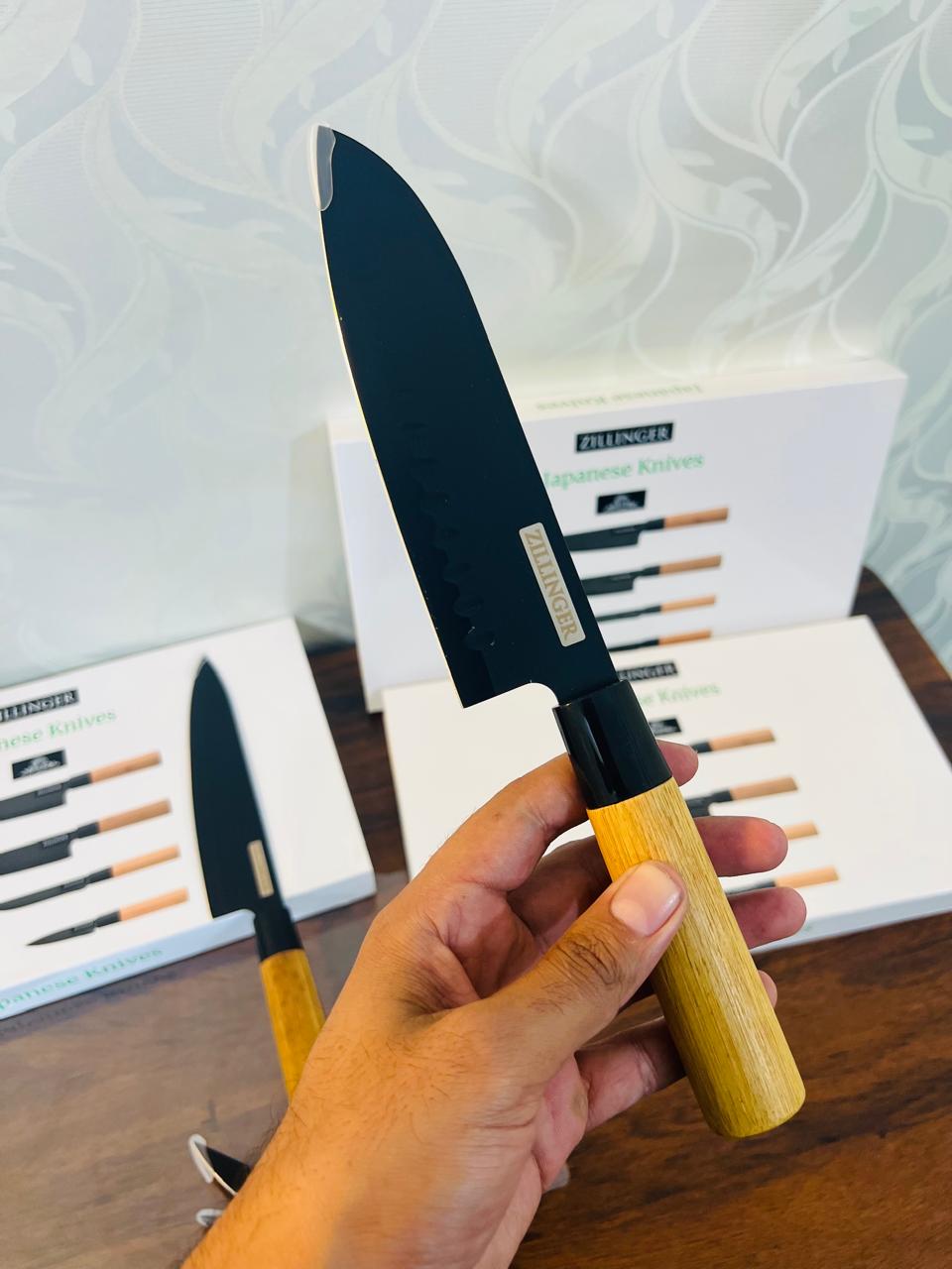 4Pcs Japanese Zillinger Knife Set