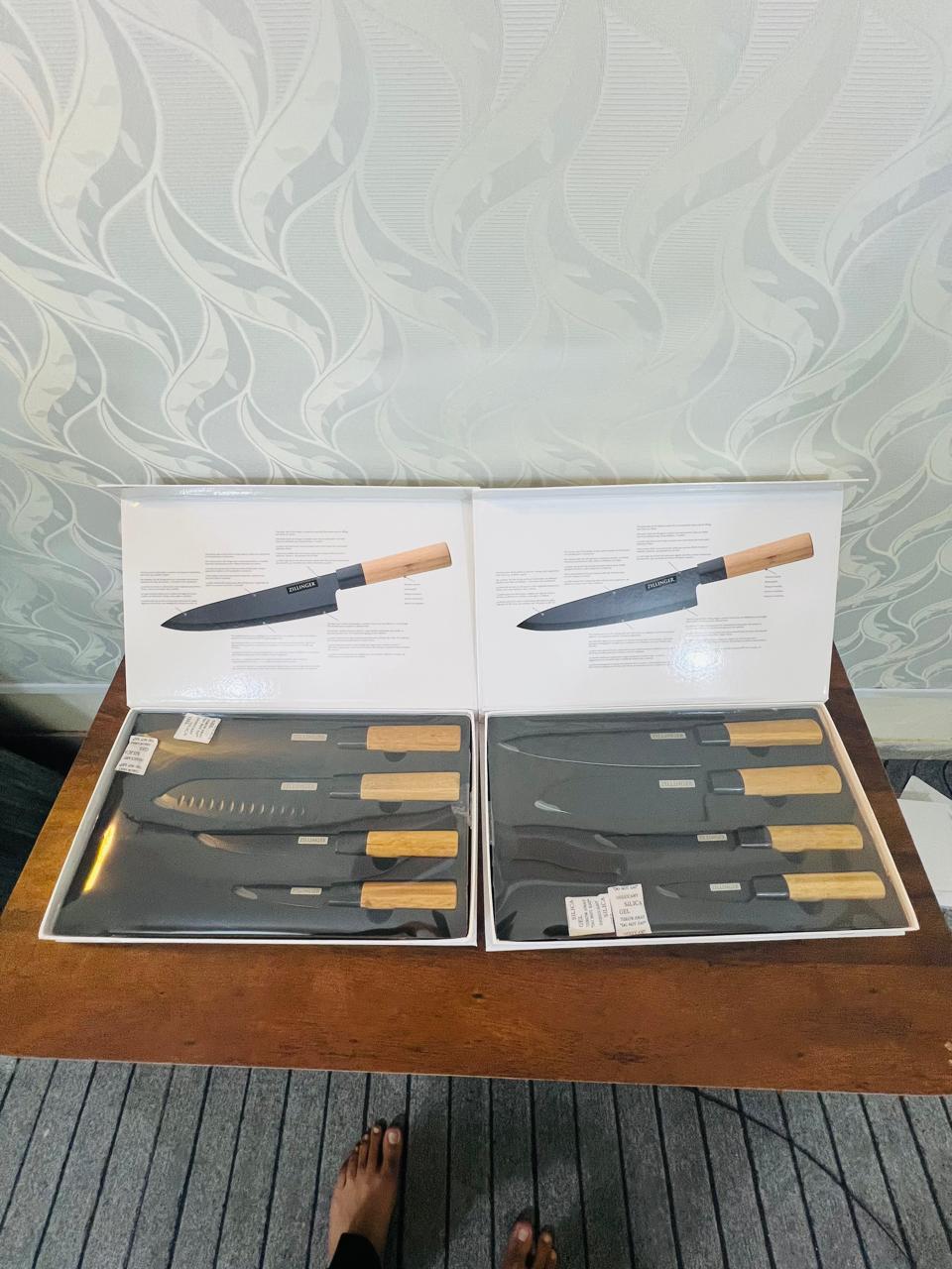 4Pcs Japanese Zillinger Knife Set