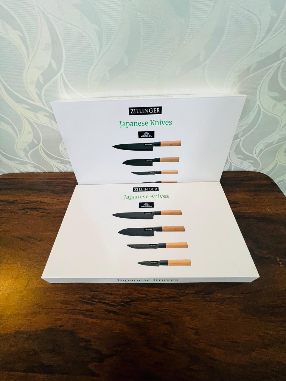 4Pcs Japanese Zillinger Knife Set