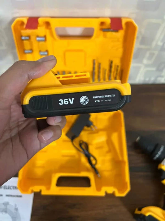 24pcs Flashlight ABD Drill and Screwing Box Complete Set Imported