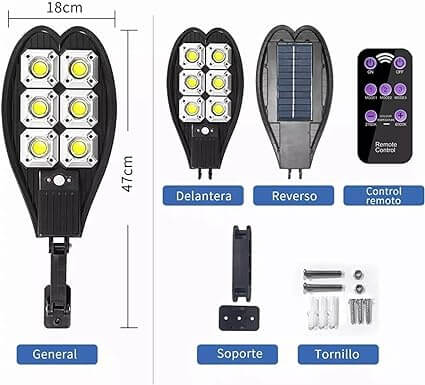 200W Waterproof Built in Battery for Garden, Street, Deck, Yard, Garage Solar Light