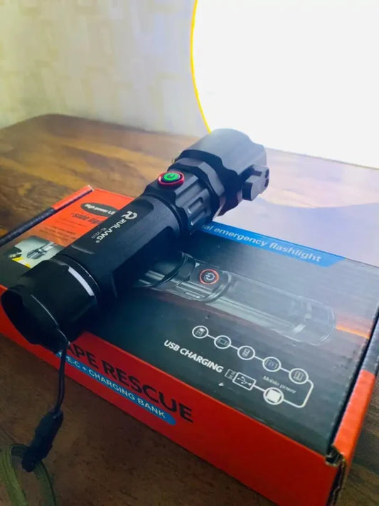1Km Range 8800mAh Waterproof Laser LED Tactical Flashlight | Germany Lot