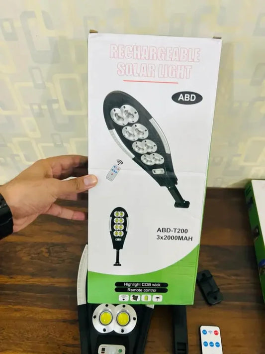 200W Imported Heavy-Duty Solar Street Light 3 Modes and Remote