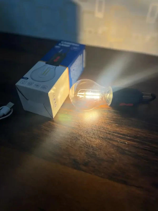 2024 New Outdoor Camping Hanging Type-C Charging Retro Bulb Light