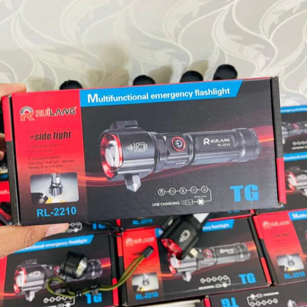 1Km Range 8800mAh Waterproof Laser LED Tactical Flashlight | Germany Lot